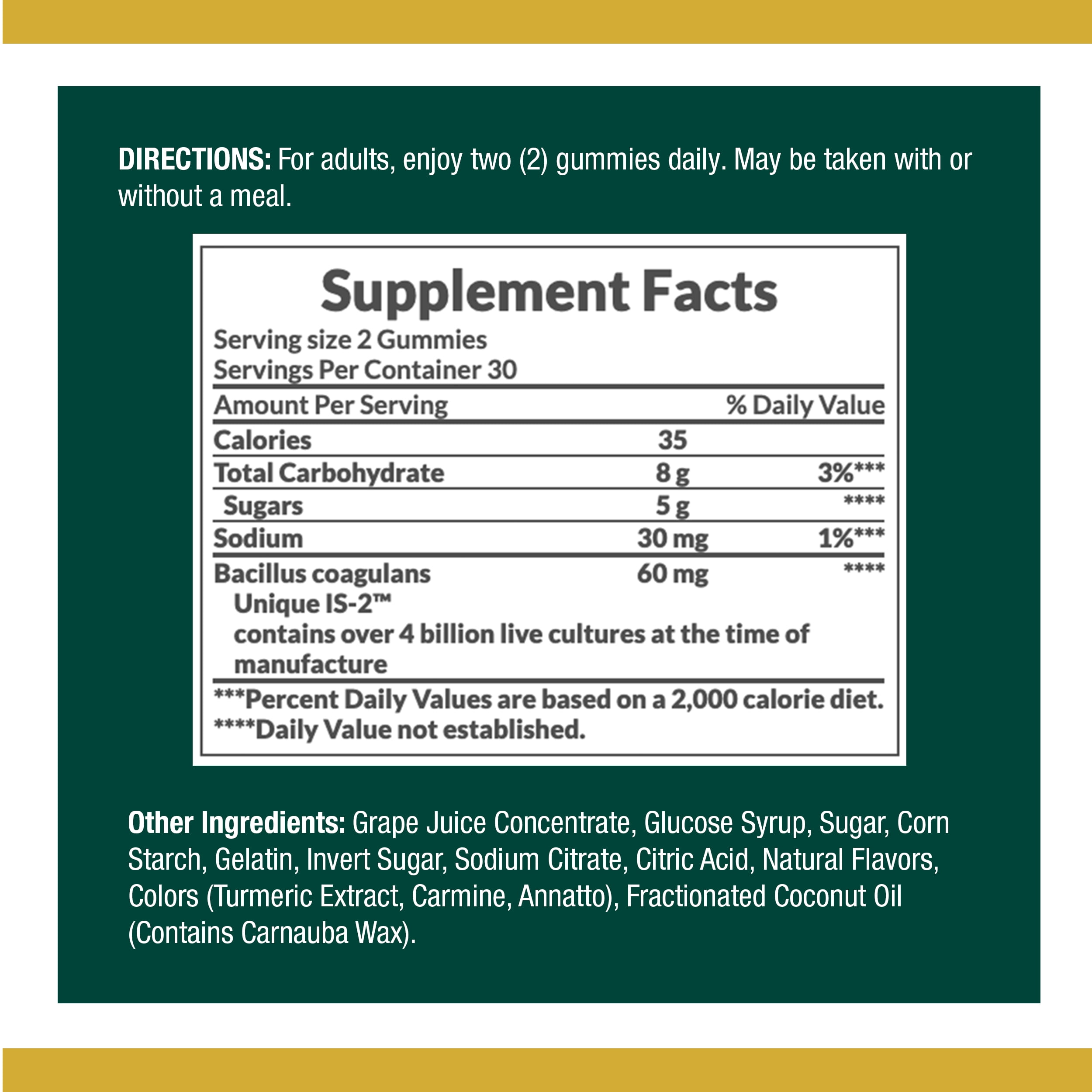 Nature's Bounty Probiotic Gummies for Digestive Support