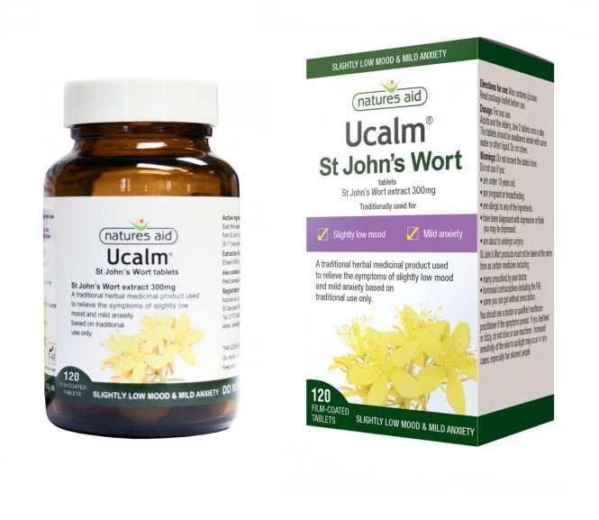 Ucalm St John's Wort 300mg - 120 Tablets