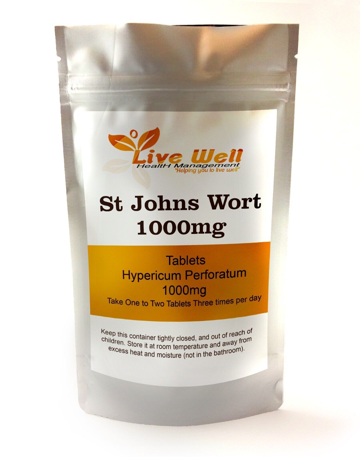 St John's Wort 1000mg Vegan Tablets for Mood Support