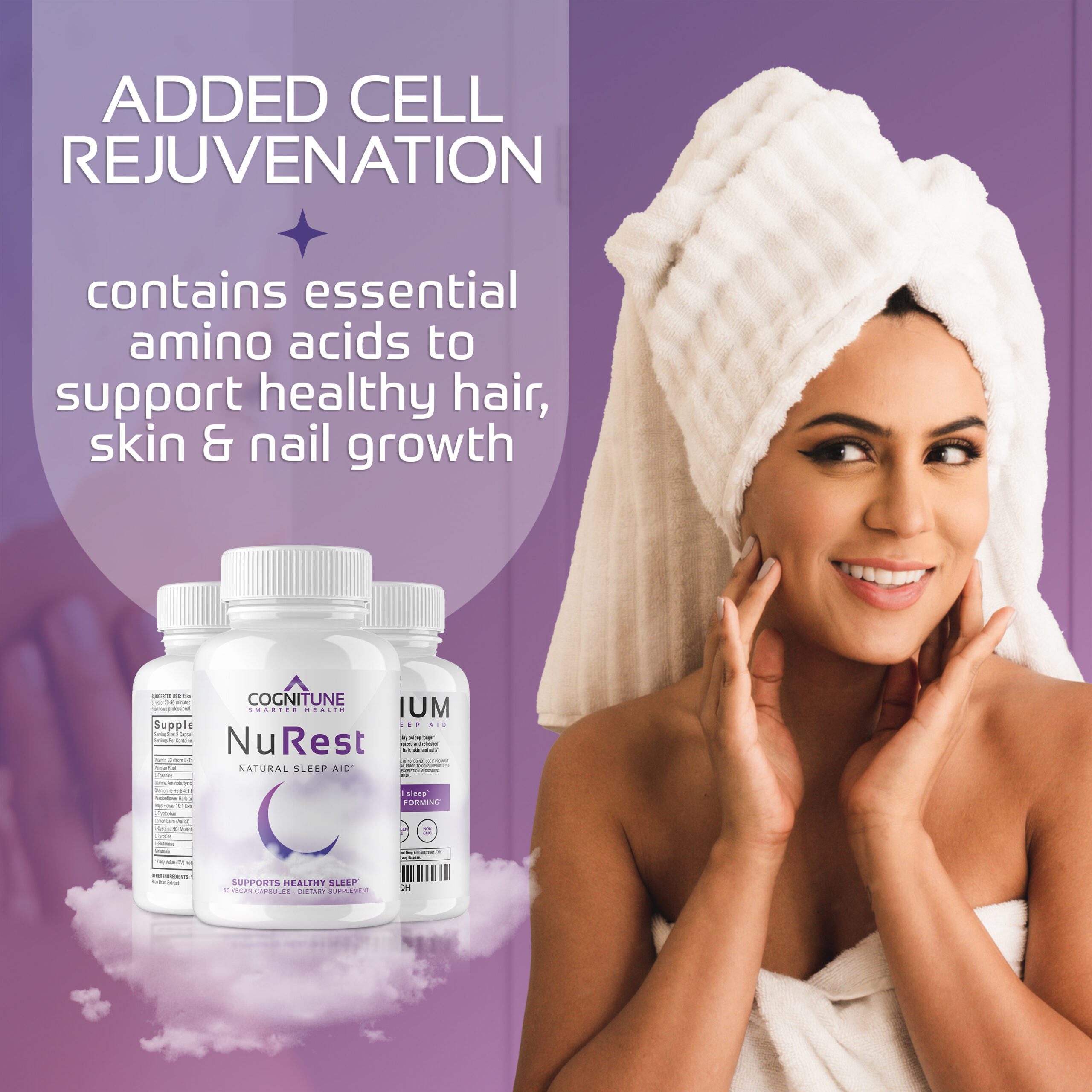 Cognitune NuRest - Natural Sleep Aid Capsules