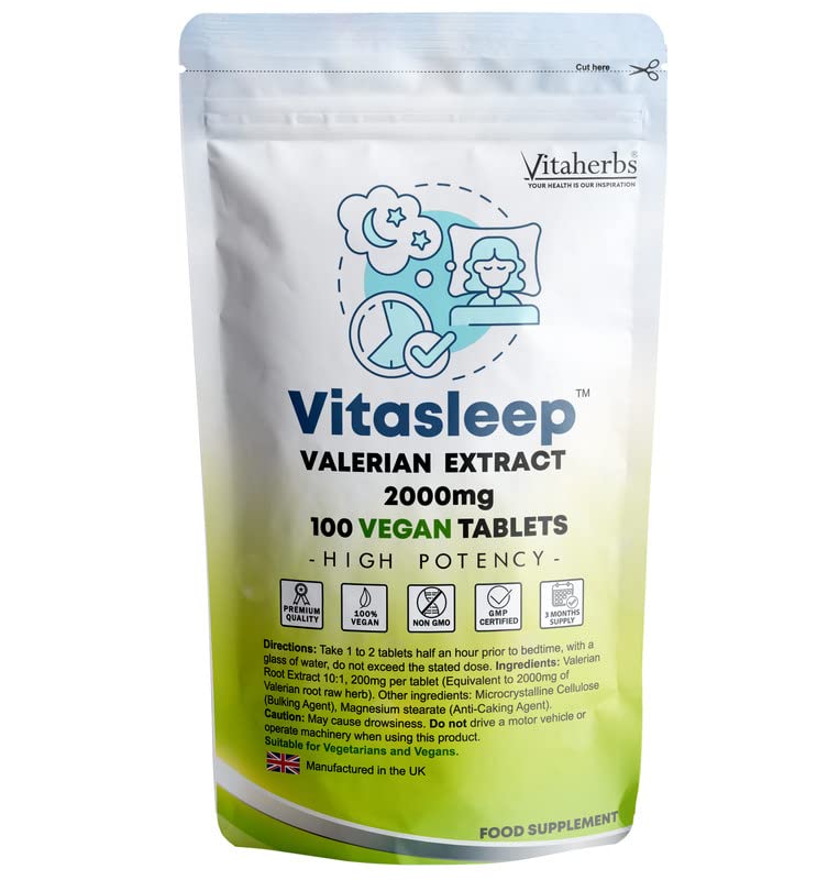 Vitaherbs Valerian Root Extract Tablets 2,000mg
