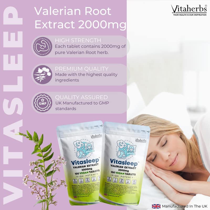 Vitaherbs Valerian Root Extract Tablets 2,000mg