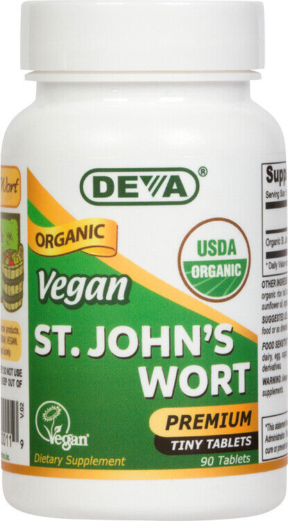 Deva Organic Vegan St John's Wort 300 mg 90 Tablets