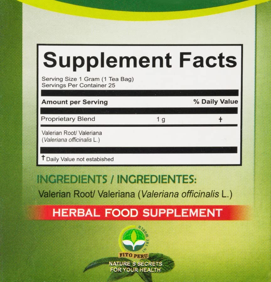 Hanan Valerian Root Tea – 25 Relaxing Tea Bags