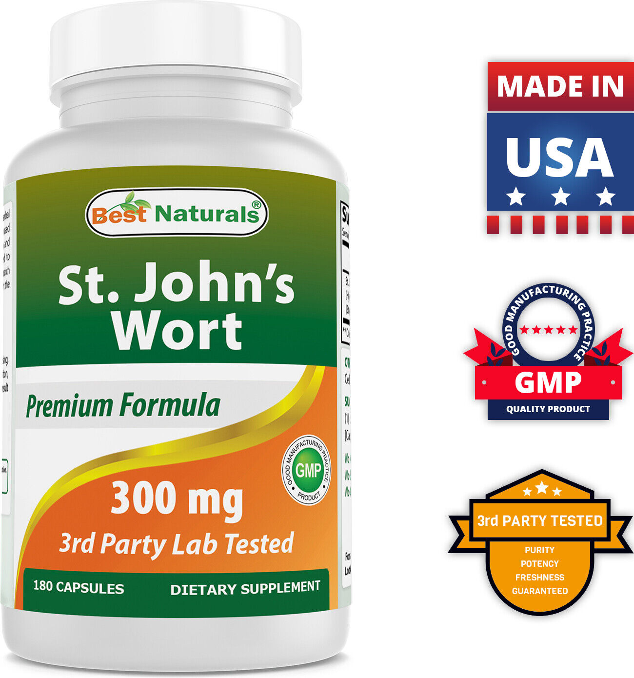 St. John's Wort 300 mg - 180 Capsules