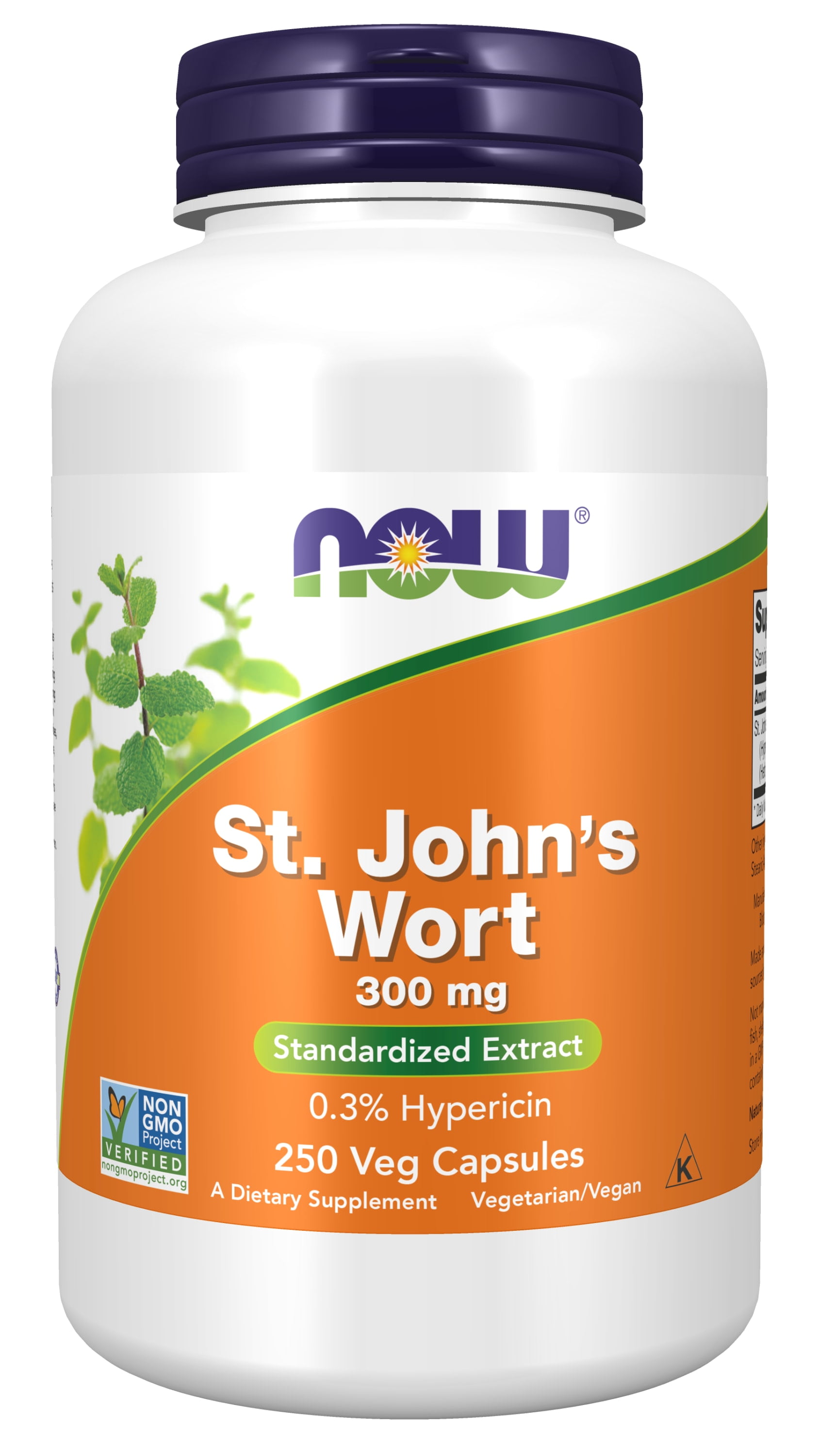 NOW St. John's Wort 300 mg, 250 Veg Capsules