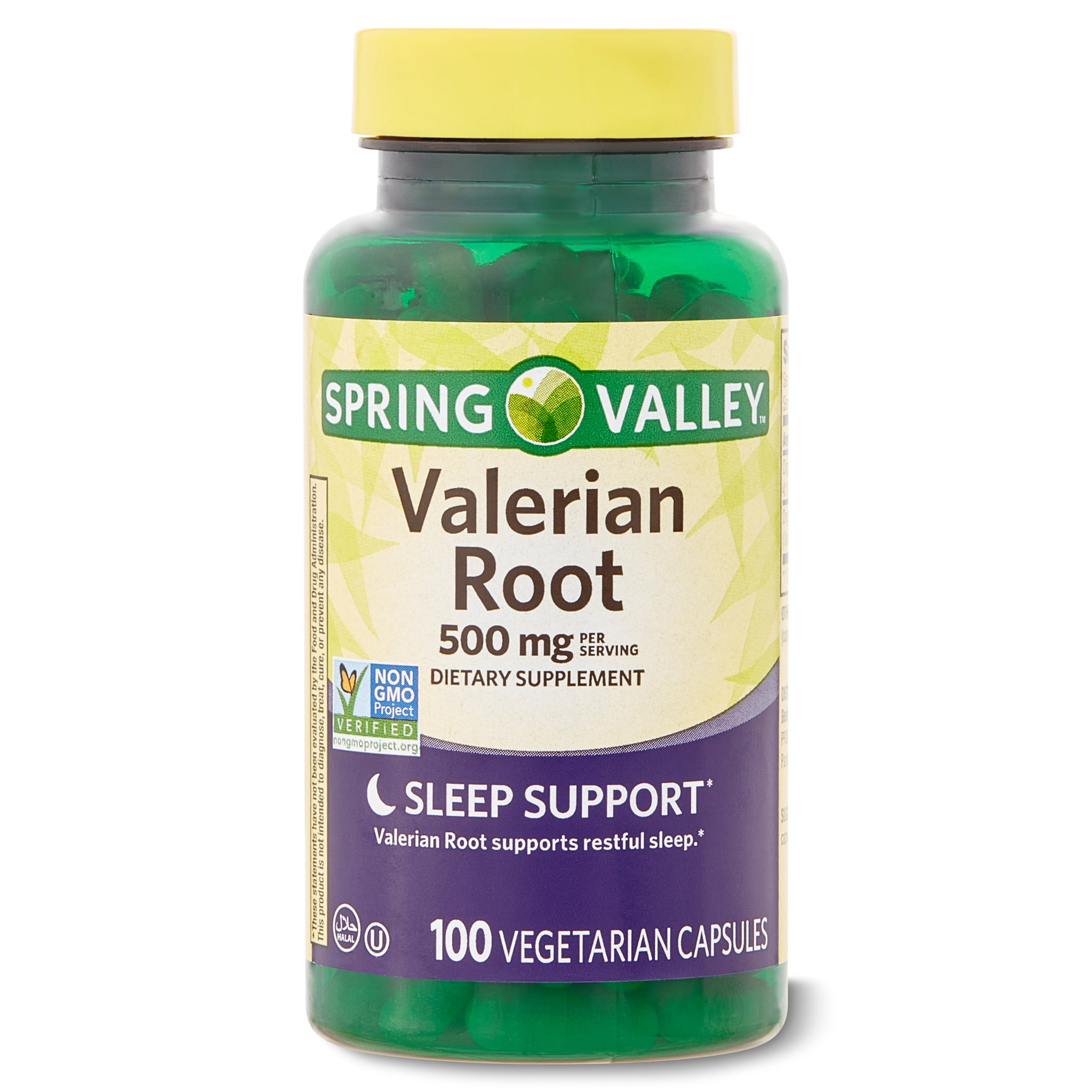Spring Valley Valerian Root 500 mg Capsules, 100 Count