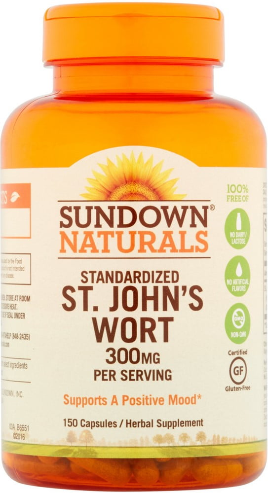 Sundown Naturals St. John's Wort Capsules 150 Count