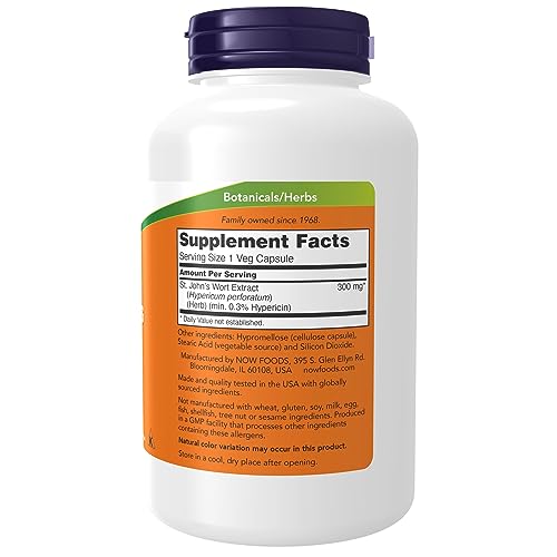 NOW St. John's Wort 300 mg - 250 Veg Caps