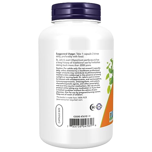 NOW St. John's Wort 300 mg - 250 Veg Caps