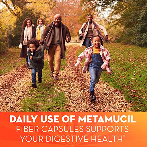 Metamucil Daily Fiber Psyllium Husk Capsules 300 Count