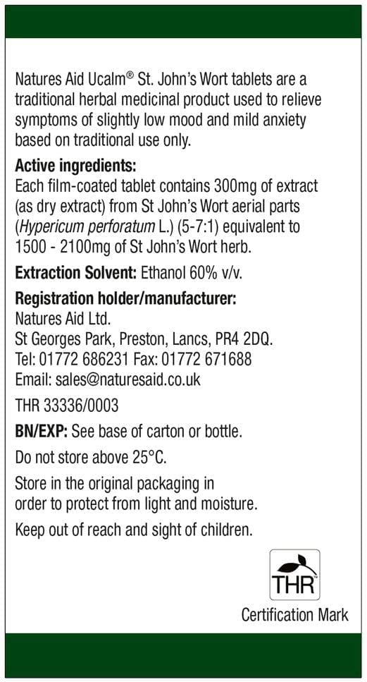 Ucalm St Johns Wort 4-Pack Bundle