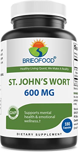 Brieofood St. John's Wort 600 mg - 180 Capsules