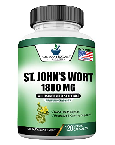 Organic St. John's Wort 1800mg with Black Pepper