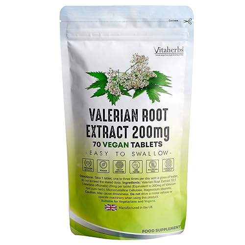 Vitaherbs Valerian Root 200mg - 70 Vegan Tablets