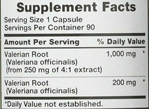 Valerian Root Capsules 2400mg, 90 Count