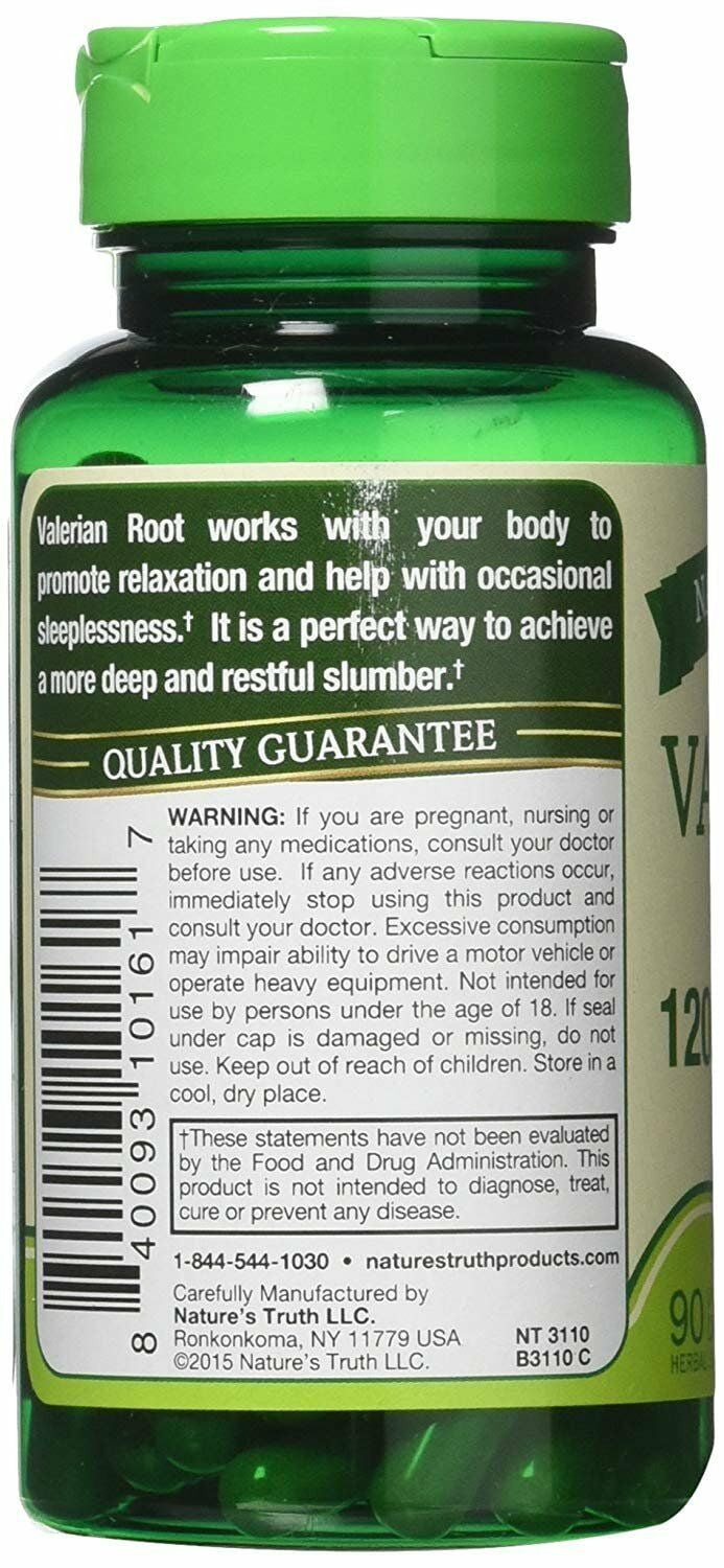 Valerian Root Capsules 2400mg, 90 Count
