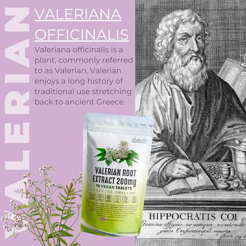 Vitaherbs Valerian Root 200mg - 70 Vegan Tablets
