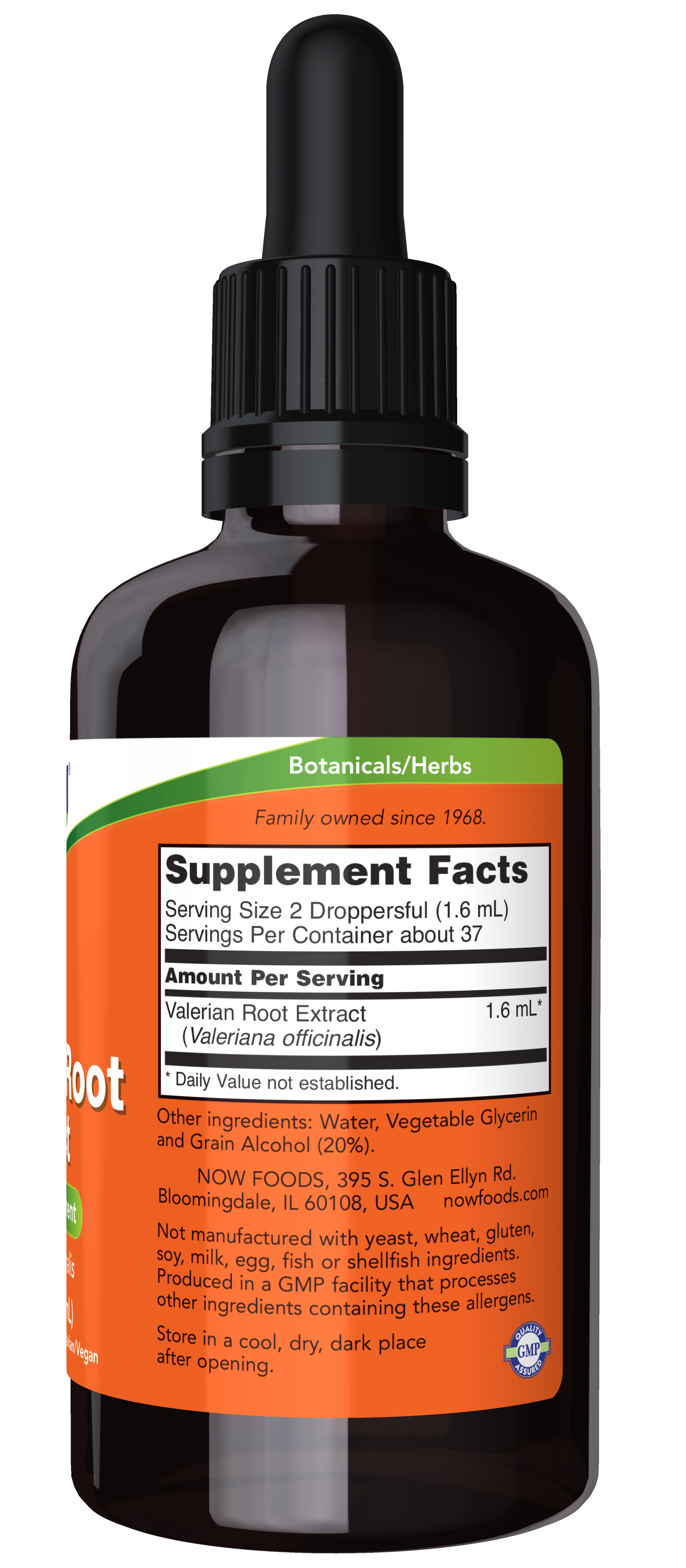 NOW Valerian Root Extract Liquid, 2-Ounce