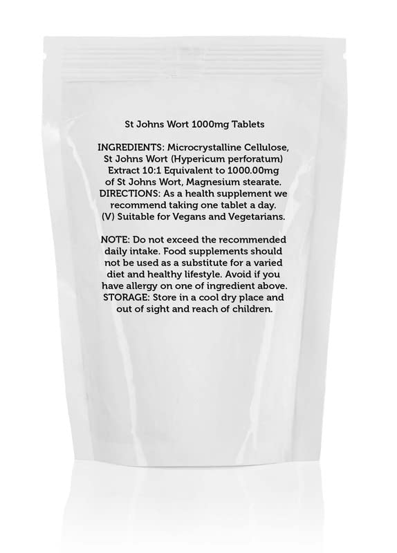 St John's Wort 1000mg High Strength Tablets