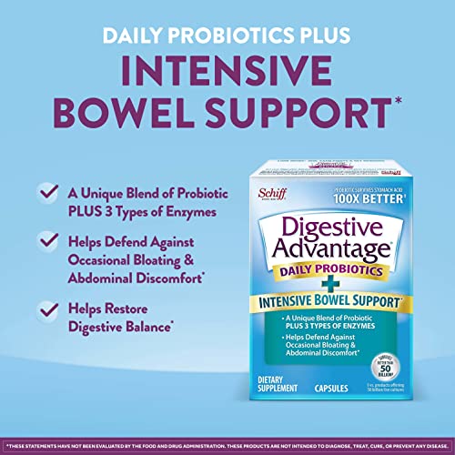 Digestive Advantage Bowel Support Probiotic - 96 Capsules