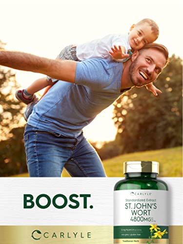 Carlyle St John's Wort Capsules 4800mg, 300 Count