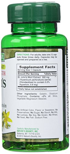Nature's Bounty St. John's Wort 300 mg, 100 Count