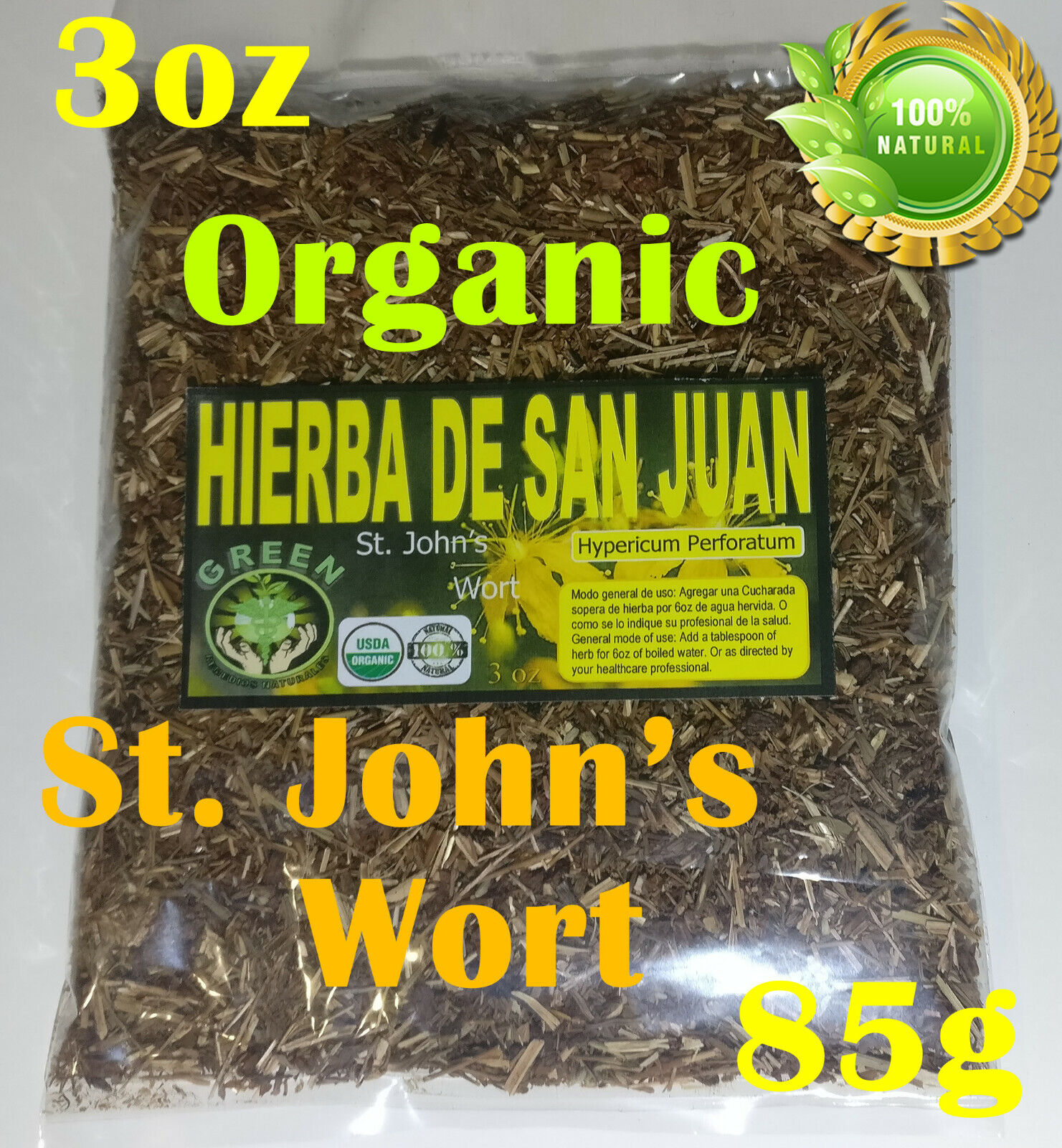 St. John's Wort Tea 3oz Herbal Supplement