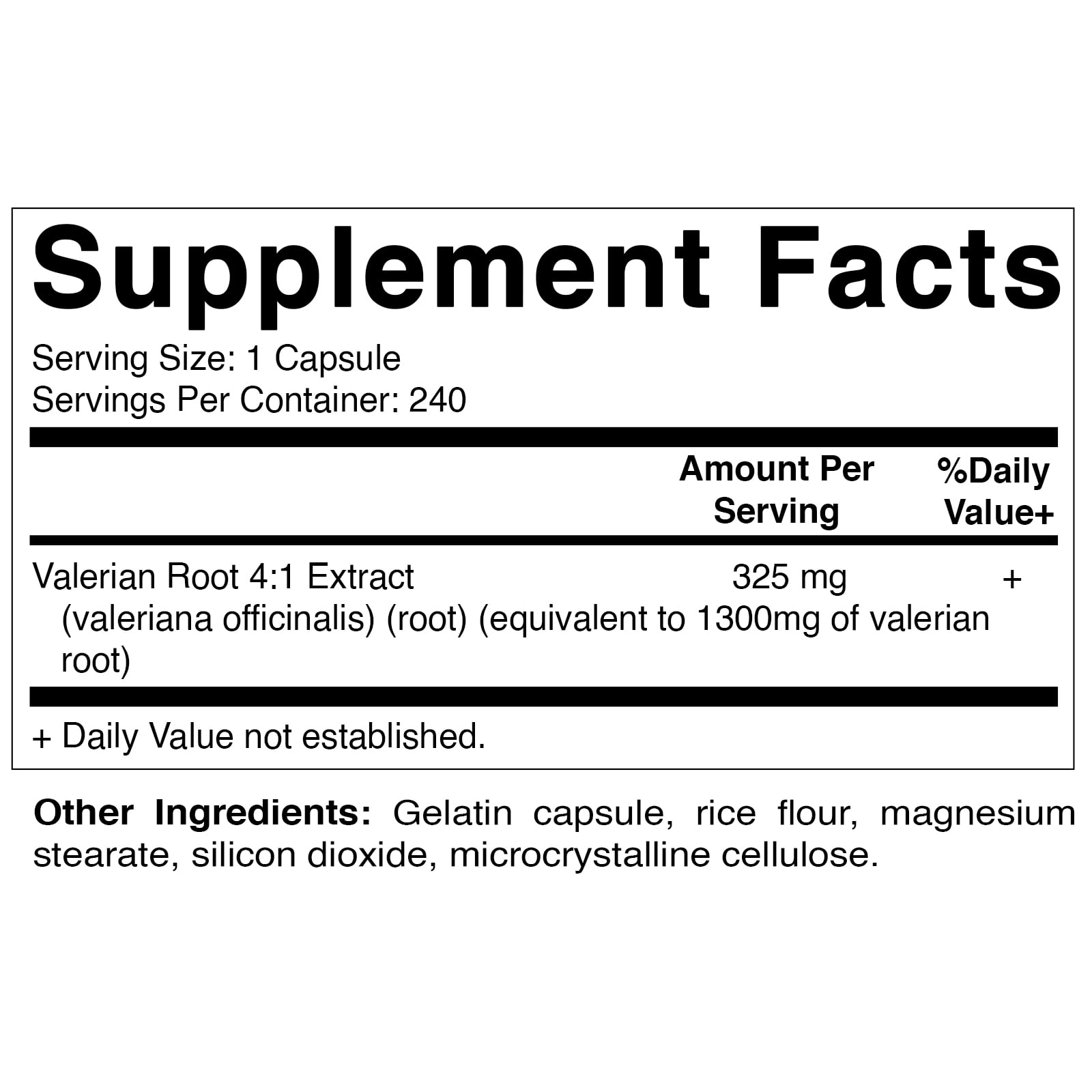Vitamatic Valerian Root Sleep Aid 1300 mg 240 Caps