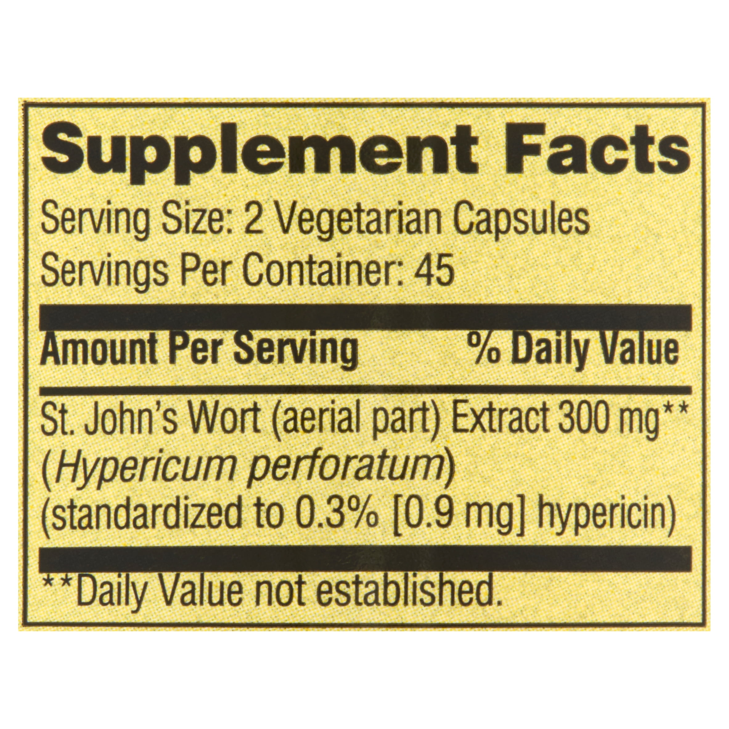 St. John's Wort Mood Support Capsules, 150 mg