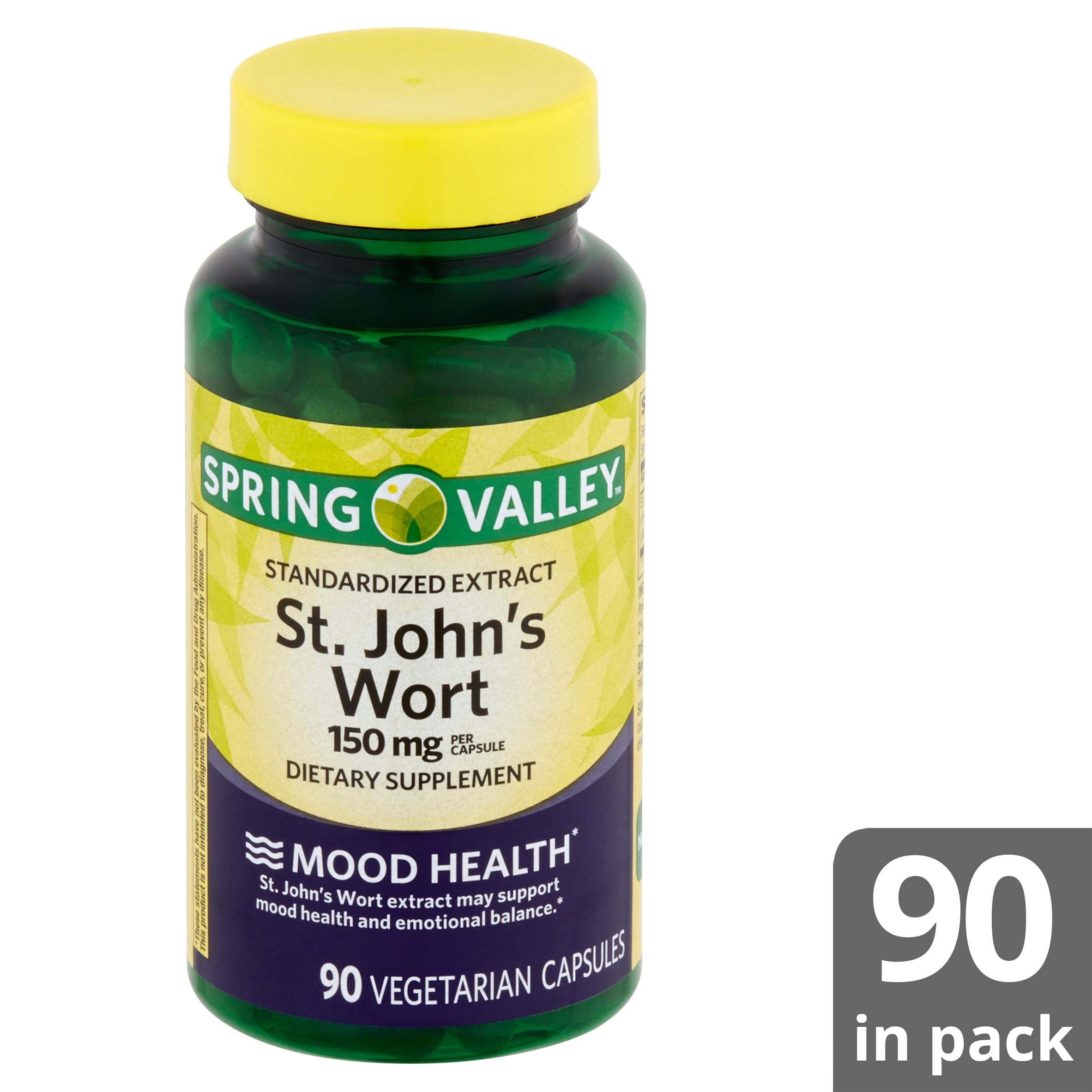 St. John's Wort Mood Support Capsules, 150 mg