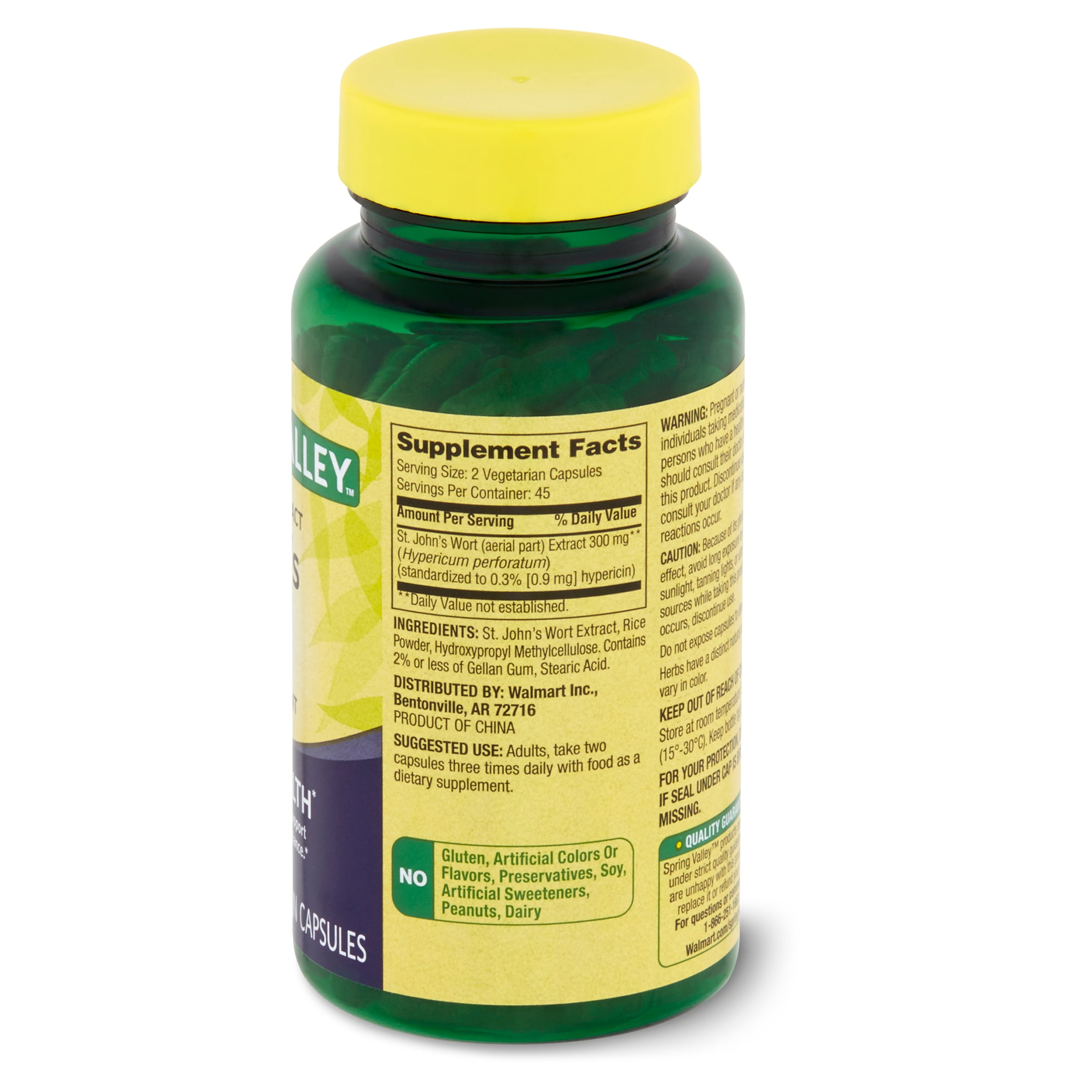 St. John's Wort Mood Support Capsules, 150 mg