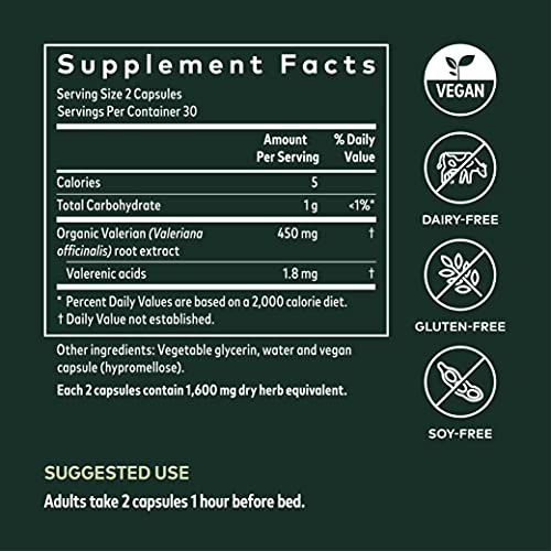 Gaia Herbs Valerian Root for Natural Sleep Aid