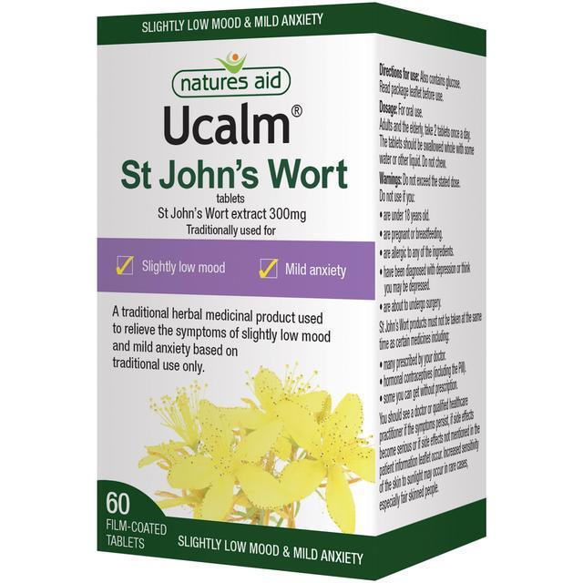 Ucalm 300mg St John's Wort - 60 Tablets