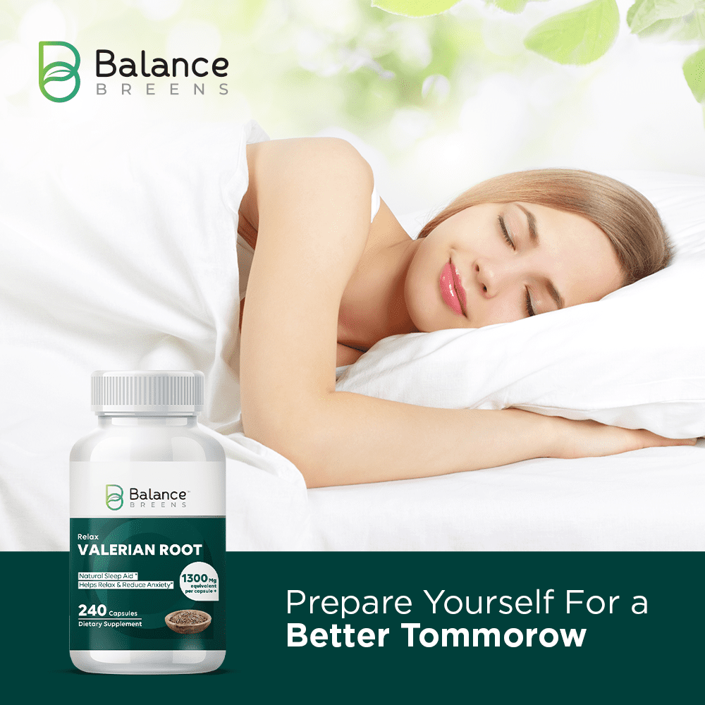 Valerian Root 1300mg - Natural Sleep Aid Capsules