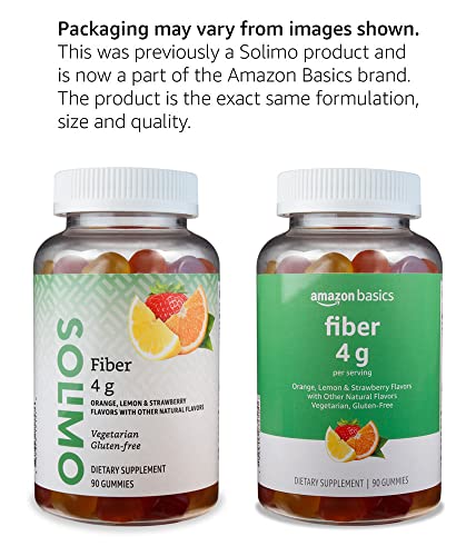 Amazon Basics Fiber Gummies for Digestive Health