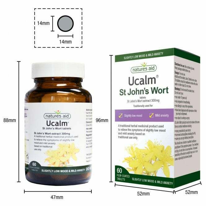 Nature's Aid Ucalm 300mg St John's Wort - 60 Tablets