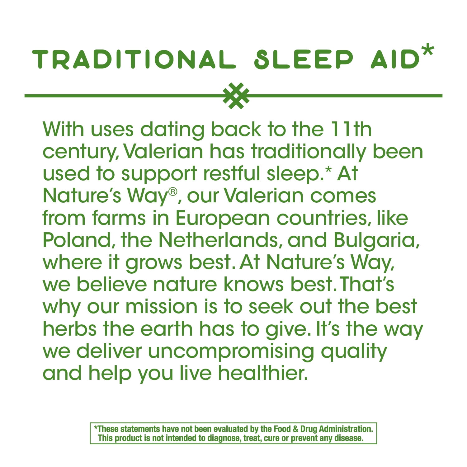 Nature's Way Valerian Root Sleep Aid 100 Count