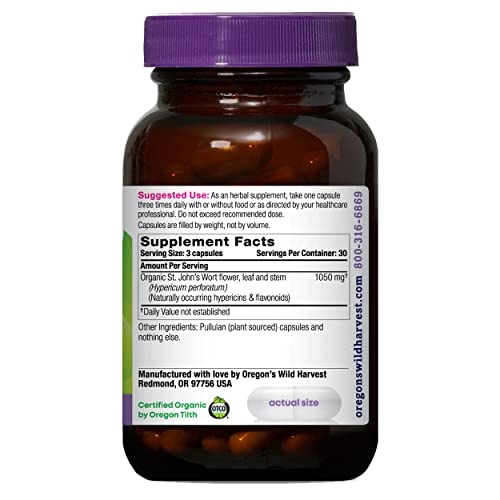 Oregon's Wild Harvest St John's Wort, 90 Capsules