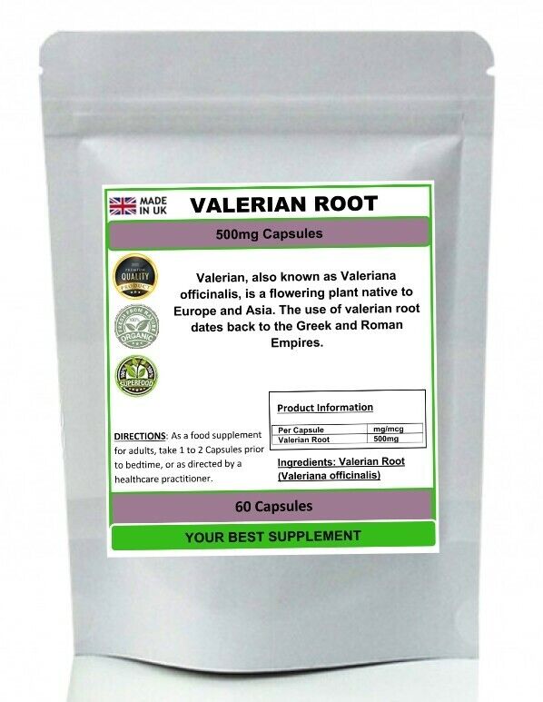 Organic Valerian Root Capsules 500mg High Strength
