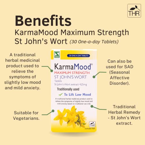 KarmaMood St John's Wort Extract 425mg – 30 Tablets