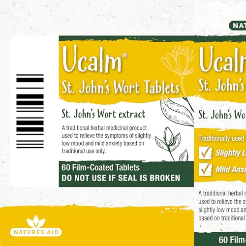 Ucalm 300mg St John's Wort - 60 Tablets