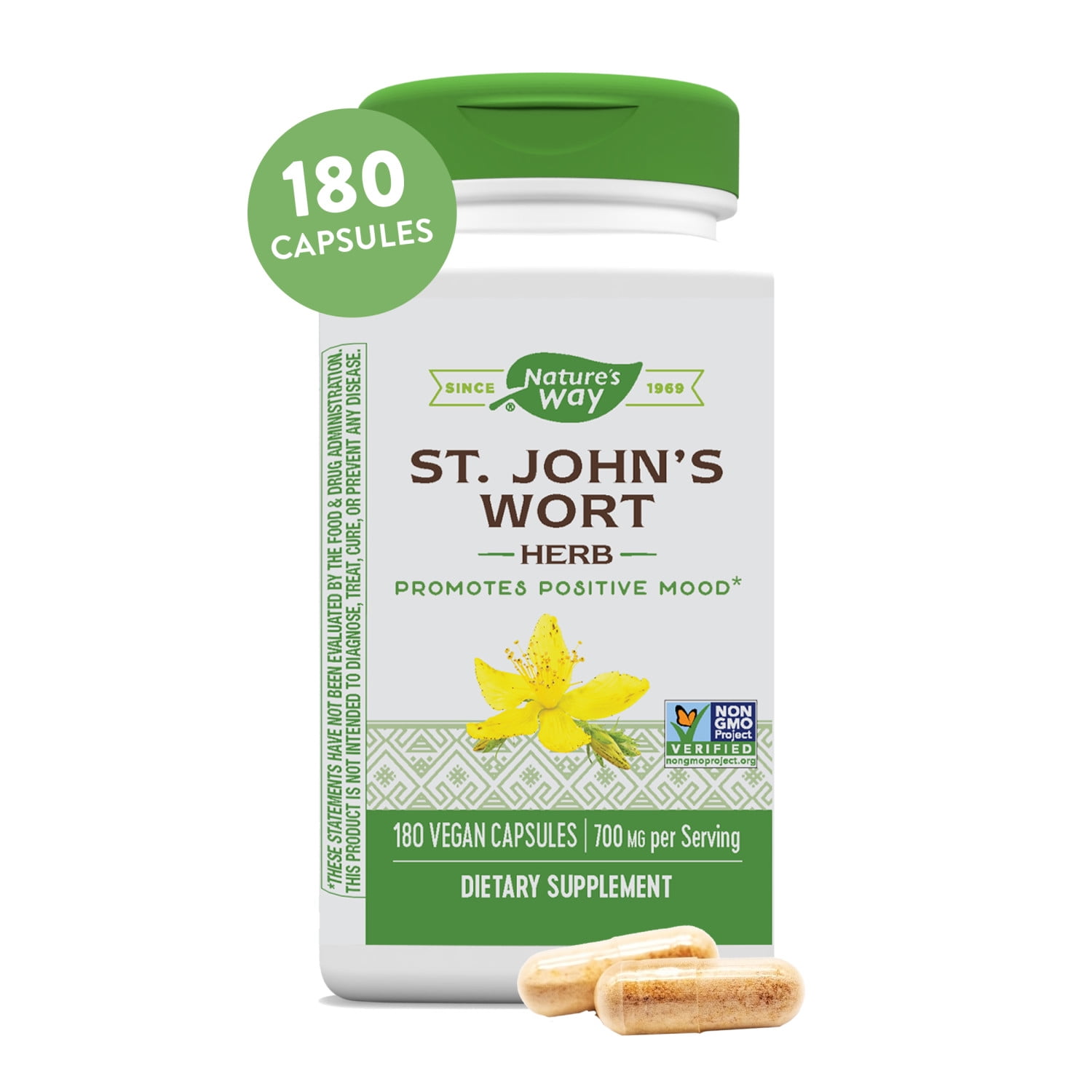 Nature's Way St. John's Wort 700 mg, 180 VCaps
