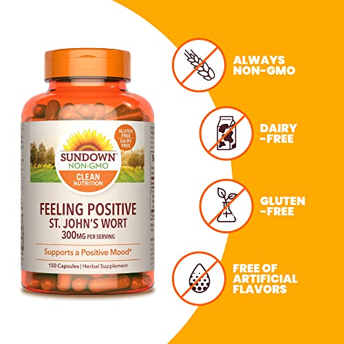 Sundown St. John’s Wort Capsules for Mood Support
