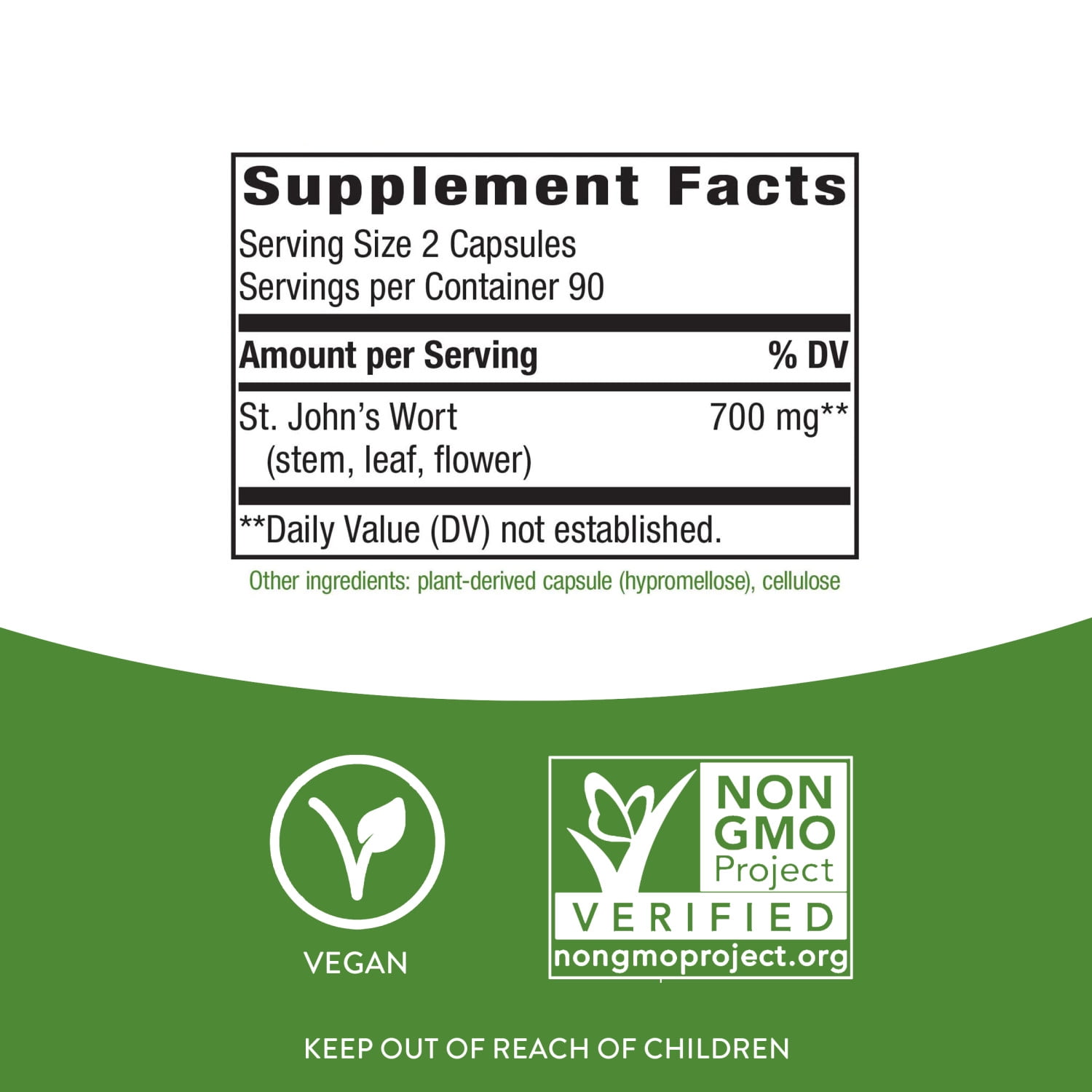 Nature's Way St. John's Wort 700 mg, 180 VCaps