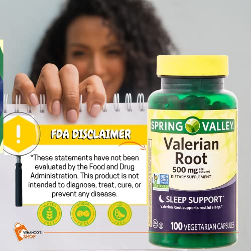 Valerian Root 500mg Vegan Capsules for Sleep