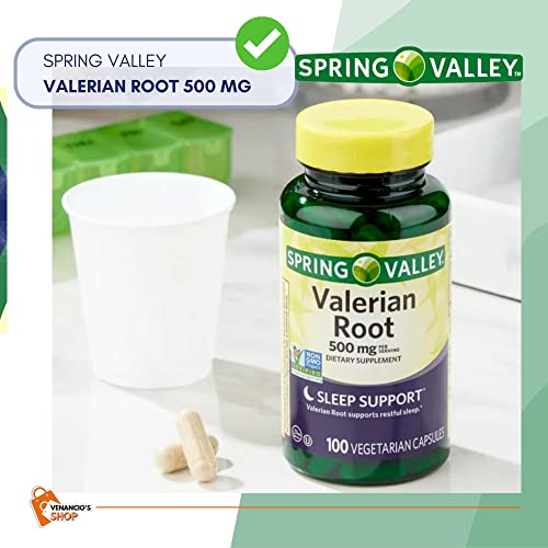 Valerian Root 500mg Vegan Capsules for Sleep