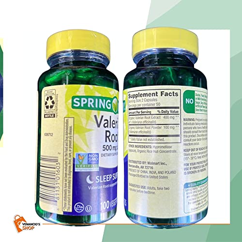 Valerian Root 500mg Vegan Capsules for Sleep