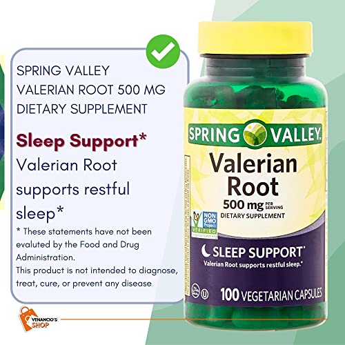 Valerian Root 500mg Vegan Capsules for Sleep