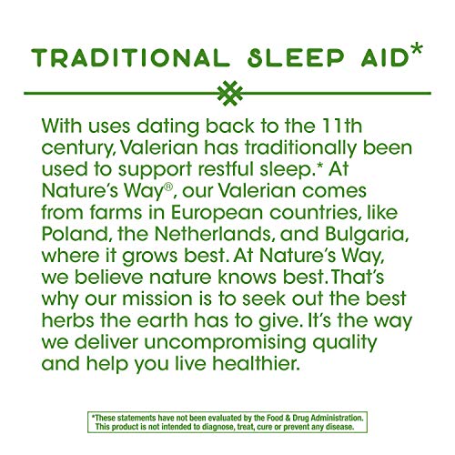 Nature's Way Valerian Root Sleep Aid, 100 Count